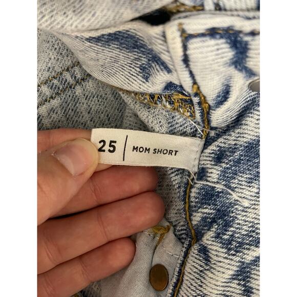 Pacsun Mom Short denim shorts high rise light wash denim size 25 - Picture 3 of 5